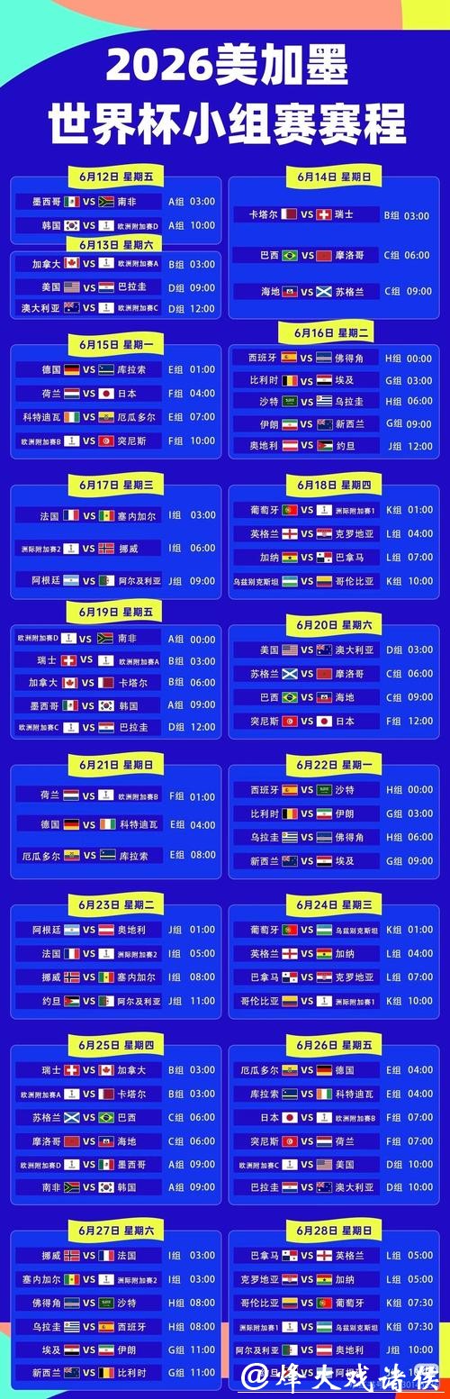 2026世界杯在线直播网站大全 2026世界杯在线直播网站大全